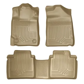 2007-2011 Toyota Camry Front & 2nd Seat Floor Liners - Tan