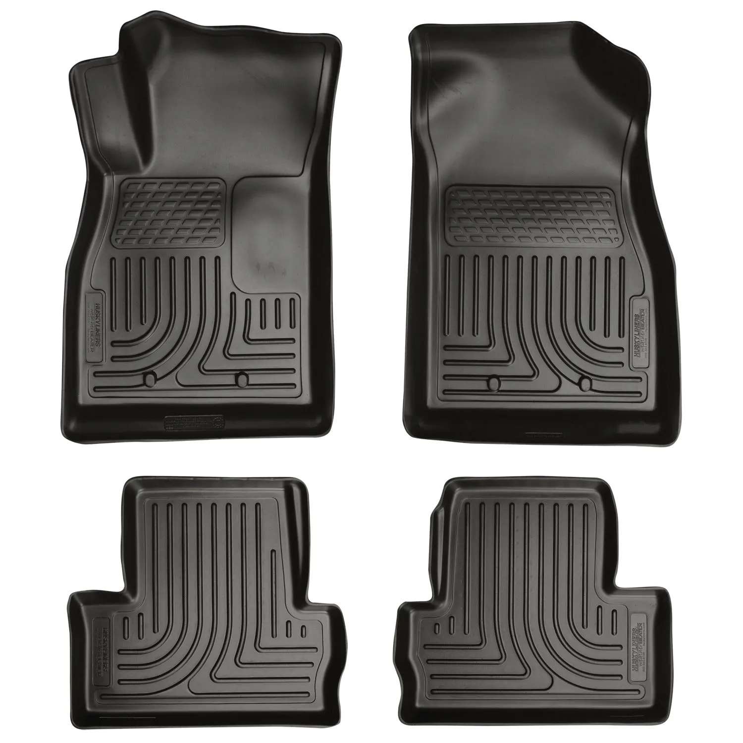 2011-2014 Chevrolet Volt Front & 2nd Seat Floor Liners - Black