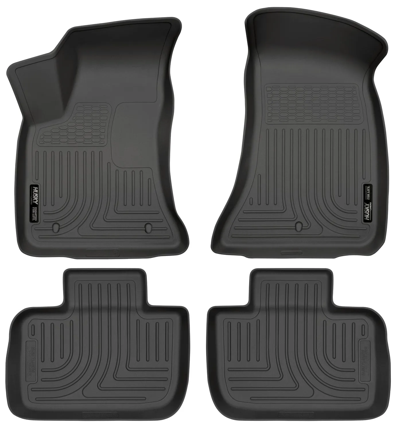 2011-2014 Chrysler 300 / Dodge Charger RWD Front & 2nd Seat Floor Liners - Black