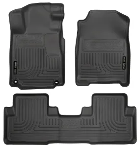 2012-2015 Honda CRV Front & 2nd Seat Floor Liners - Black