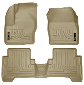 2013-2014 Ford C Max, 2013-2015 Escape Front & 2nd Seat Floor Liners - Tan