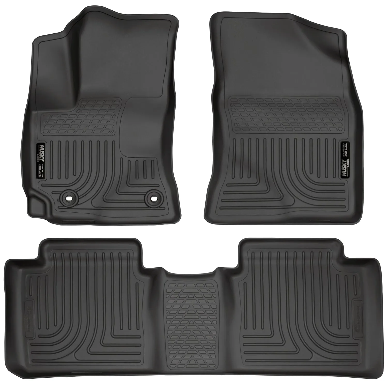 2014-2015 Toyota Corolla Standard Transmission Front & 2nd Seat Floor Liners - Black