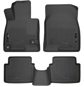 2014 Mazda 3 Sedan, Hatchback Front & 2nd Seat Floor Liners - Black