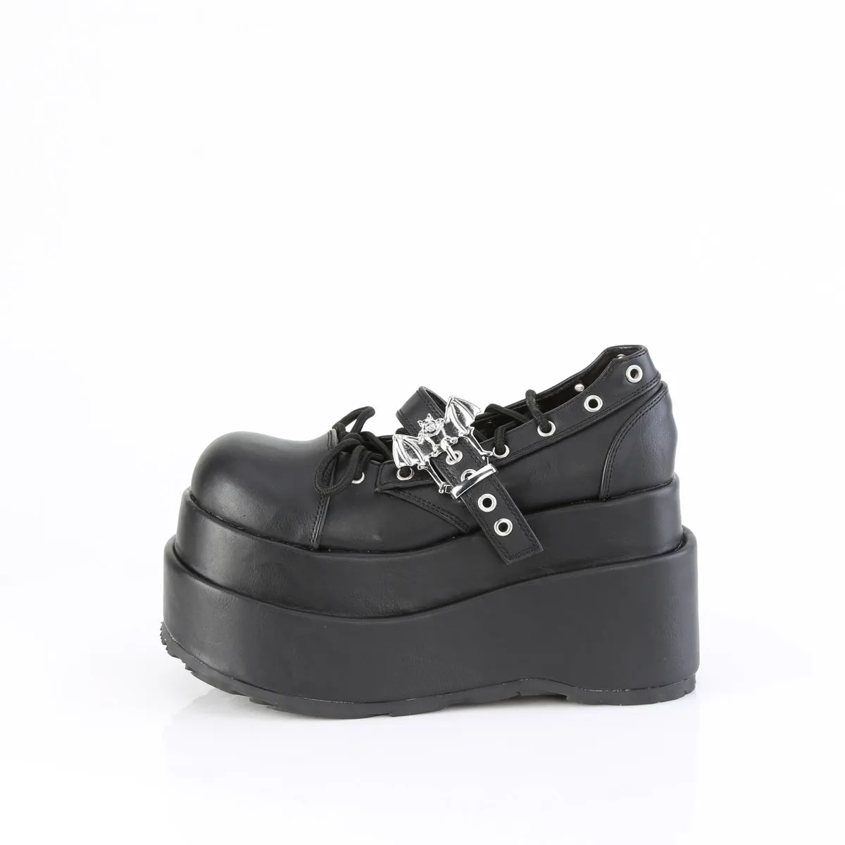 4 Inch Platform BEAR-23 Black Vegan Leather