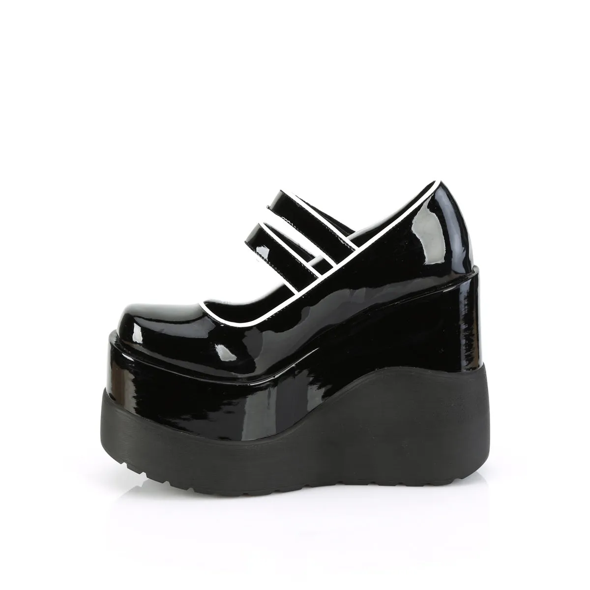 5 Inch Wedge Platform VOID-37 Black Patent