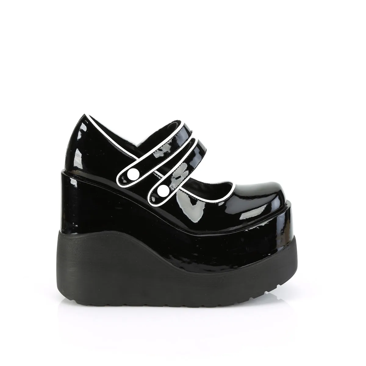 5 Inch Wedge Platform VOID-37 Black Patent