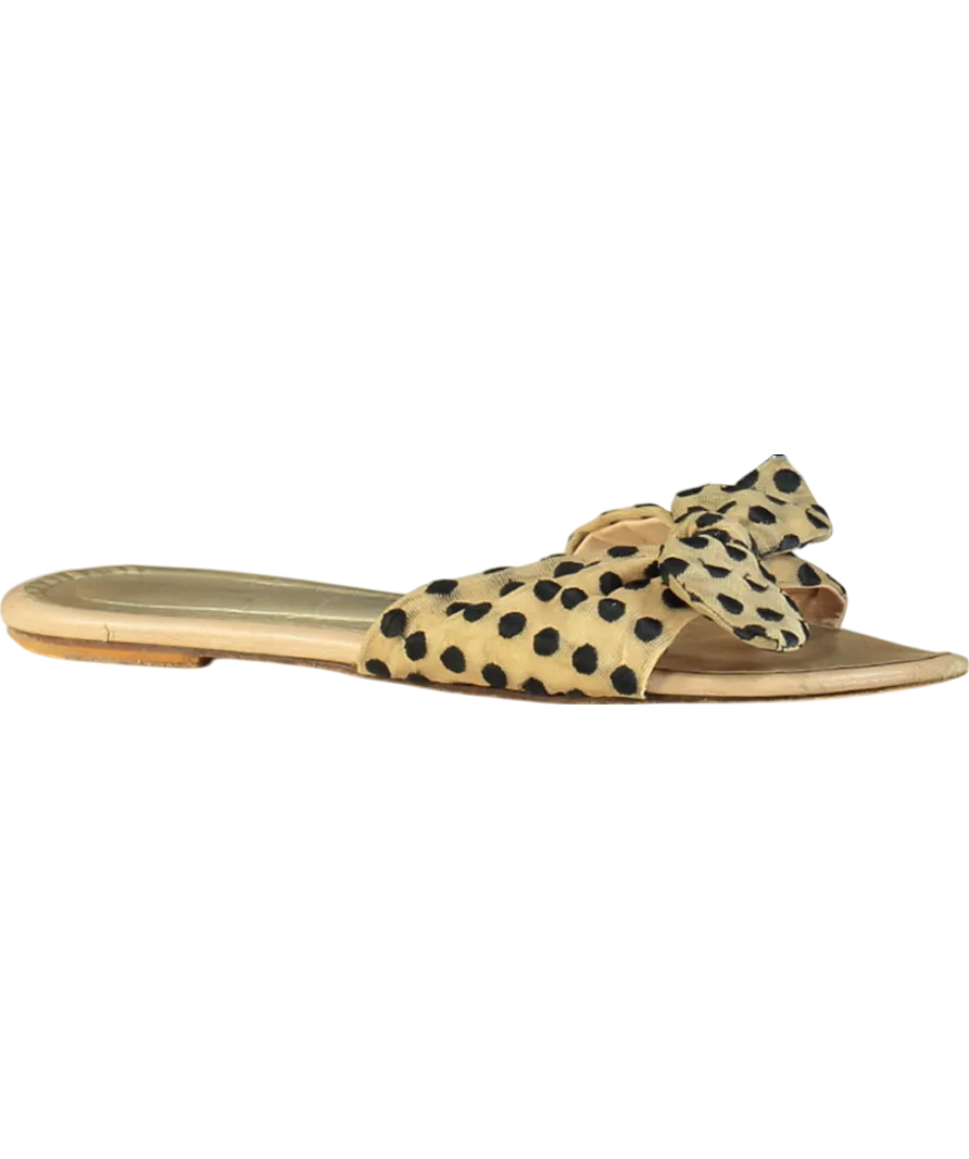 A PIEDI Beige Polka Dot Sandals UK 7 EU 40 👠