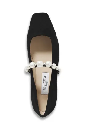 Ade Embellished Suede Ballerina Flats