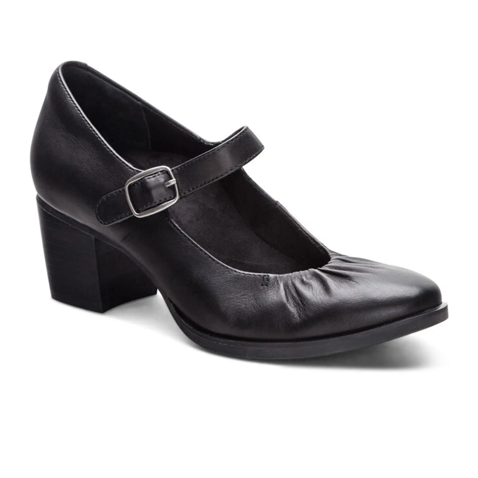 Aetrex Sara Heeled Mary Jane (Women) - Black