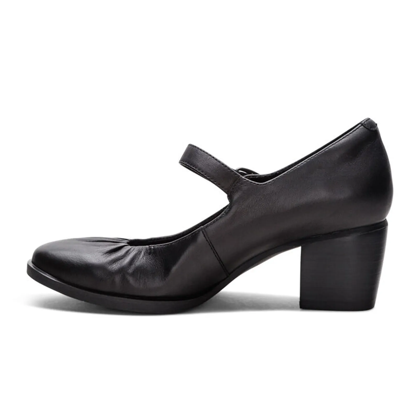 Aetrex Sara Heeled Mary Jane (Women) - Black