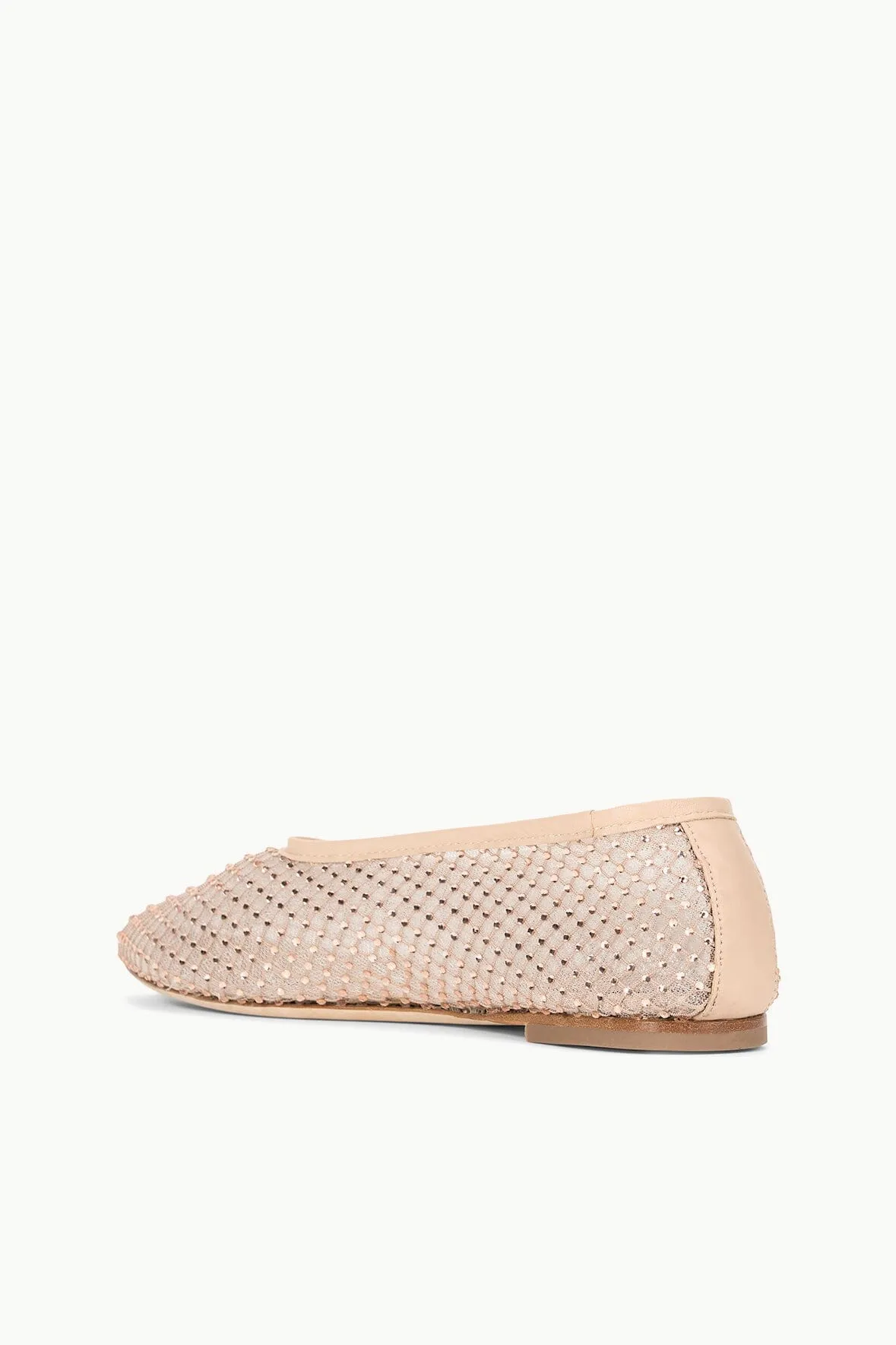 ALBA BALLET FLAT | CHAMPAGNE CRYSTAL MESH