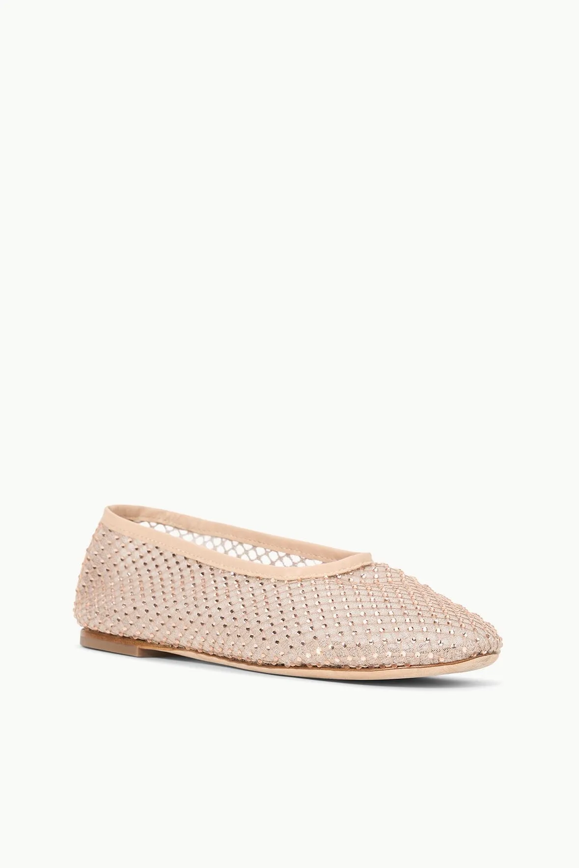 ALBA BALLET FLAT | CHAMPAGNE CRYSTAL MESH