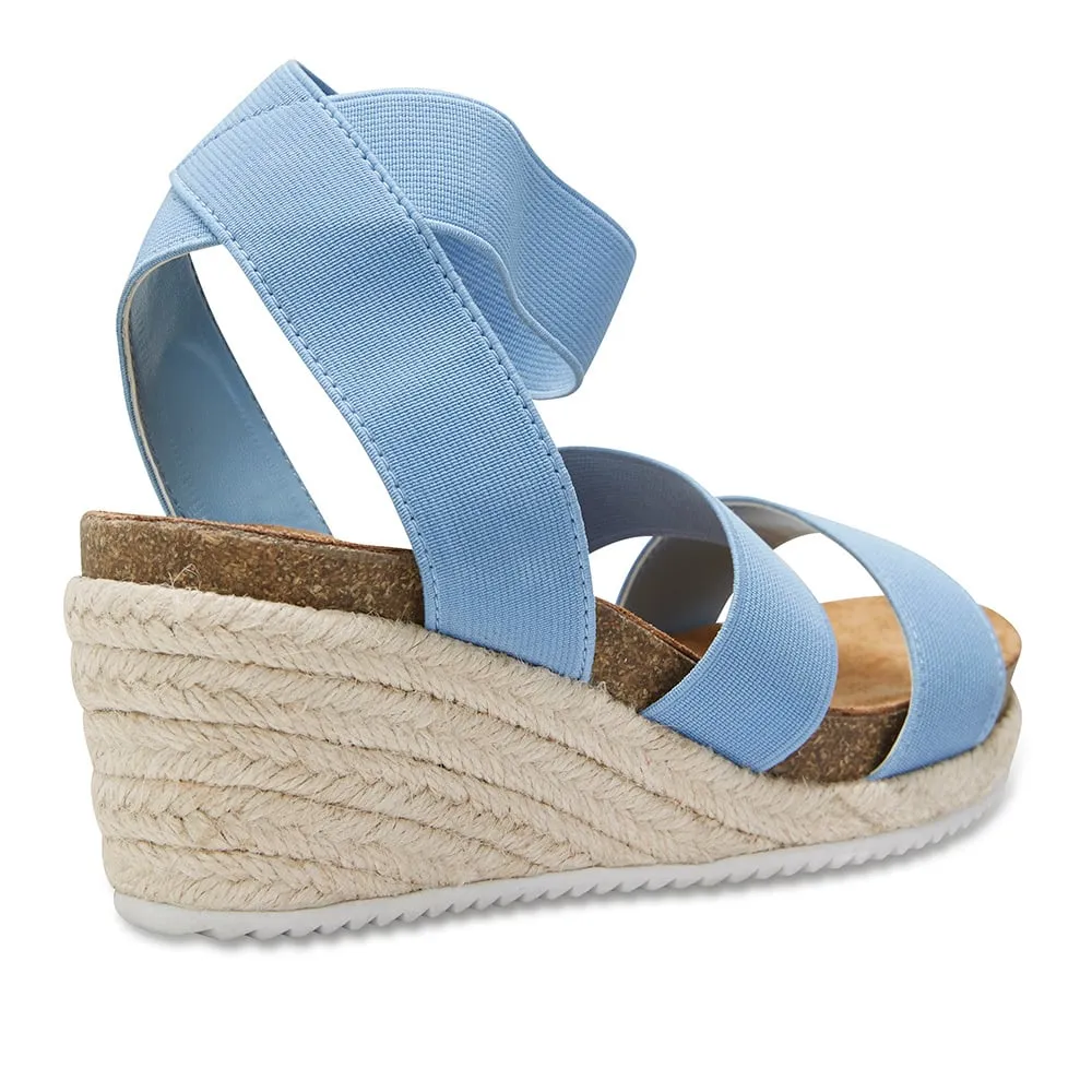 Babe Espadrille in Blue Fabric