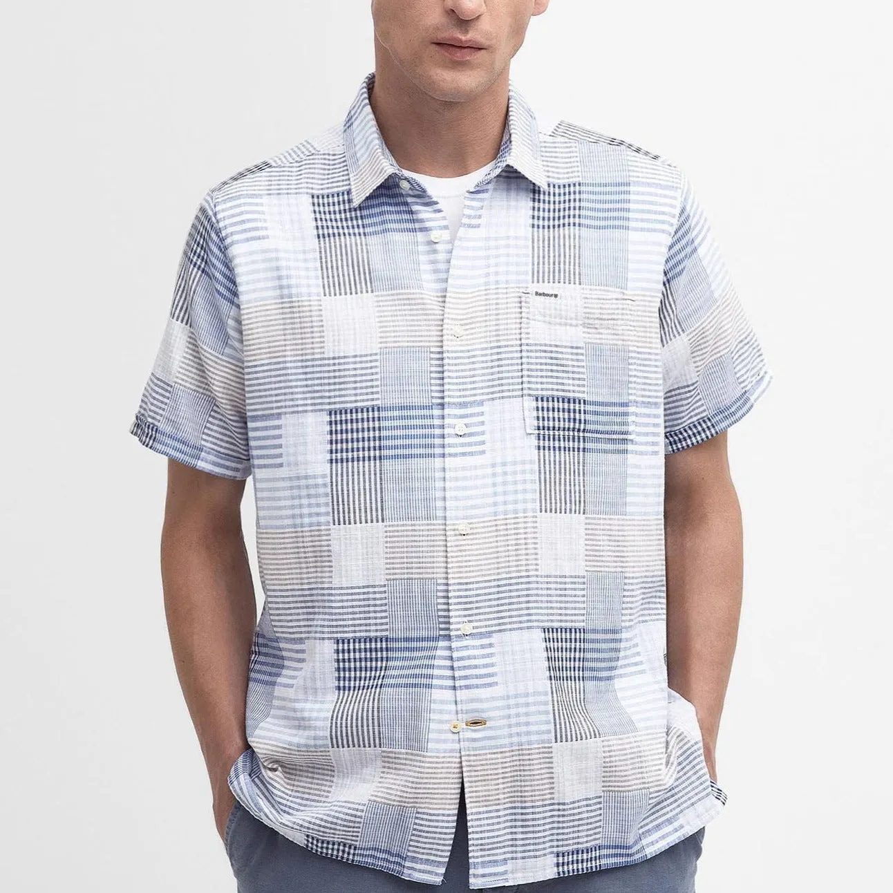 Barbour Men's Oakshore Summer Shirt in Sky