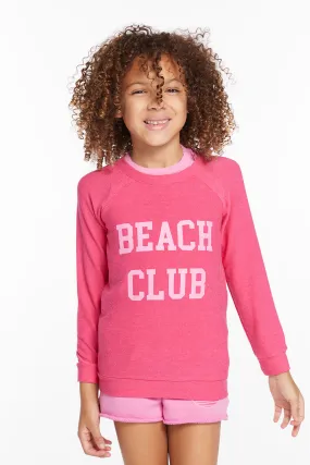 Beach Club Girls Cozy Knit Raglan Pullover