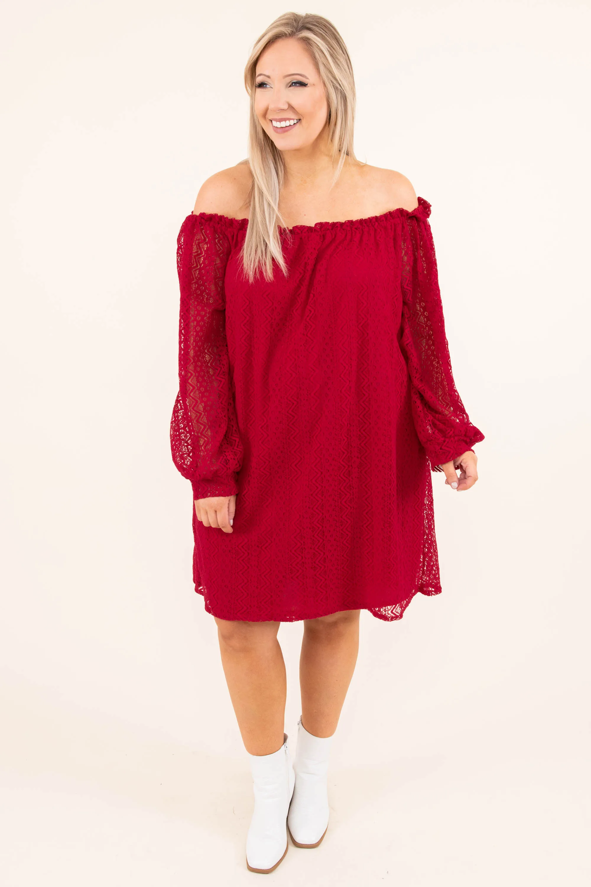 Beach Date Night Dress, Red