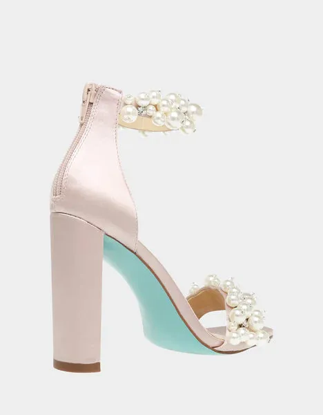 Betsey Johnson Fay Heels In Blush