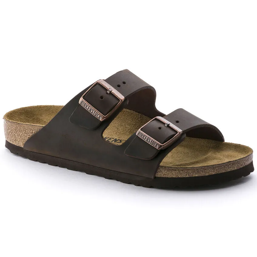 Birkenstock Arizona Oiled Leather Sandal in Habana