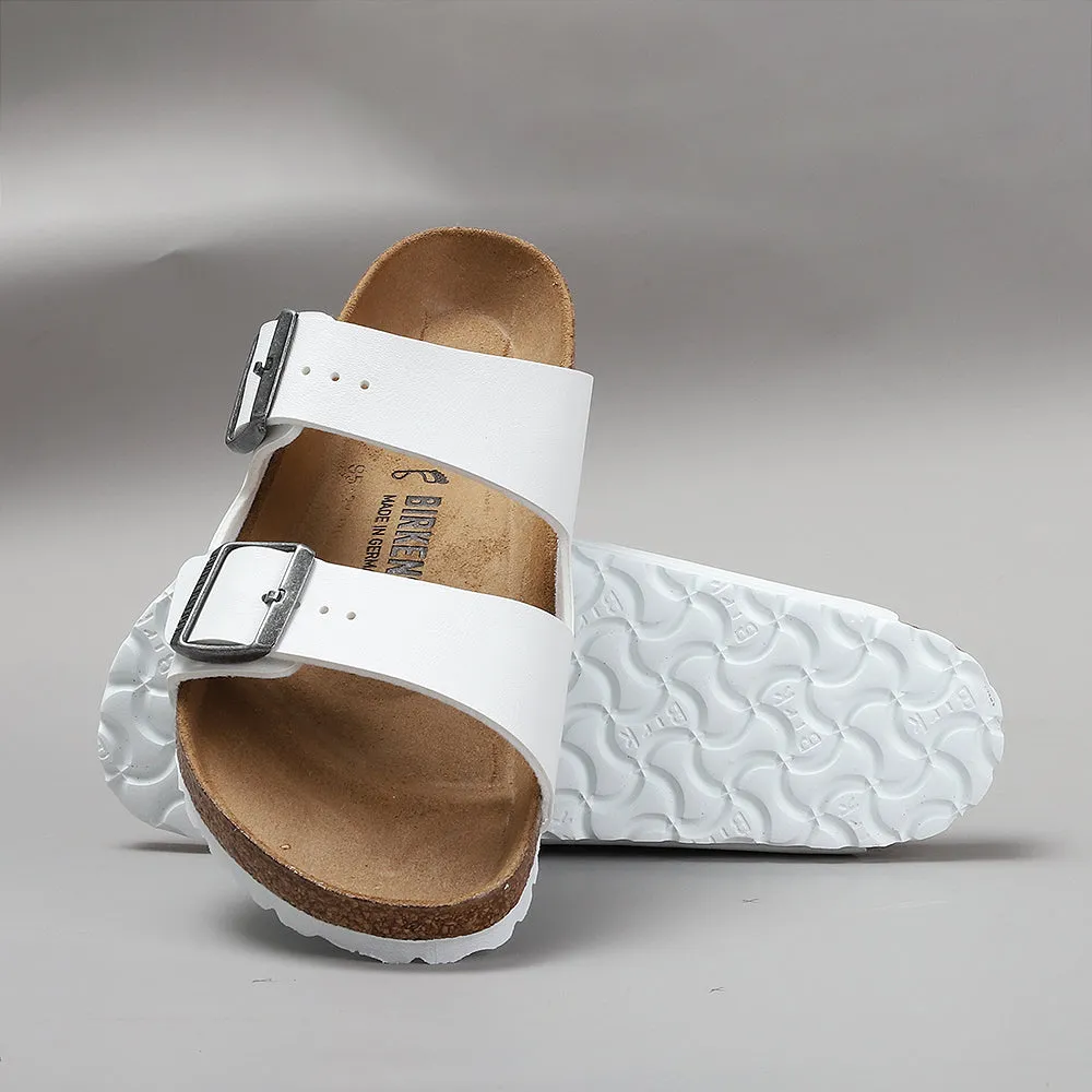 BIRKENSTOCK ARIZONA WHITE SANDALS - 552681