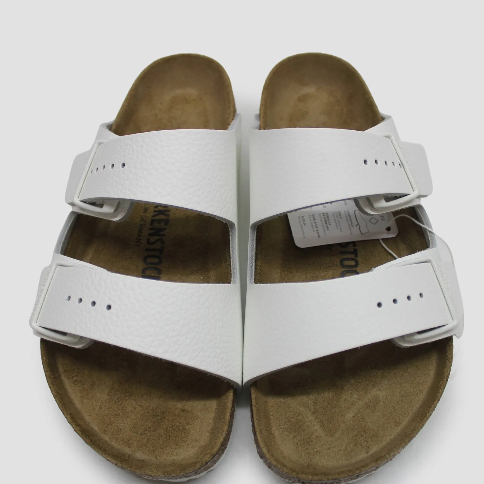 Birkenstock Unisex Sandals Arizona BS Buckle Straps Slides Natural Leather - UK 4.5