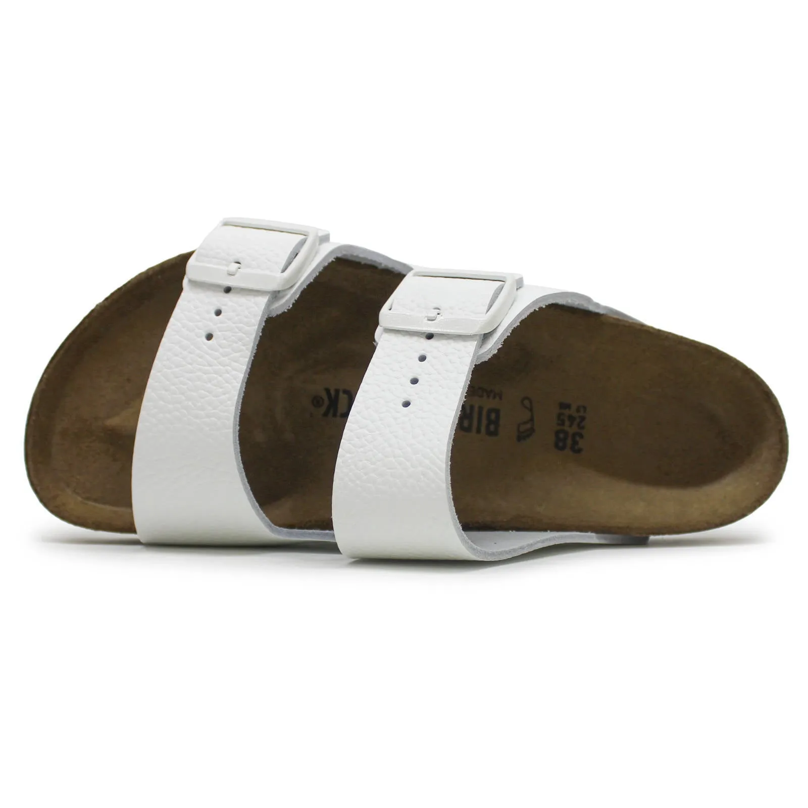 Birkenstock Unisex Sandals Arizona BS Buckle Straps Slides Natural Leather - UK 4.5