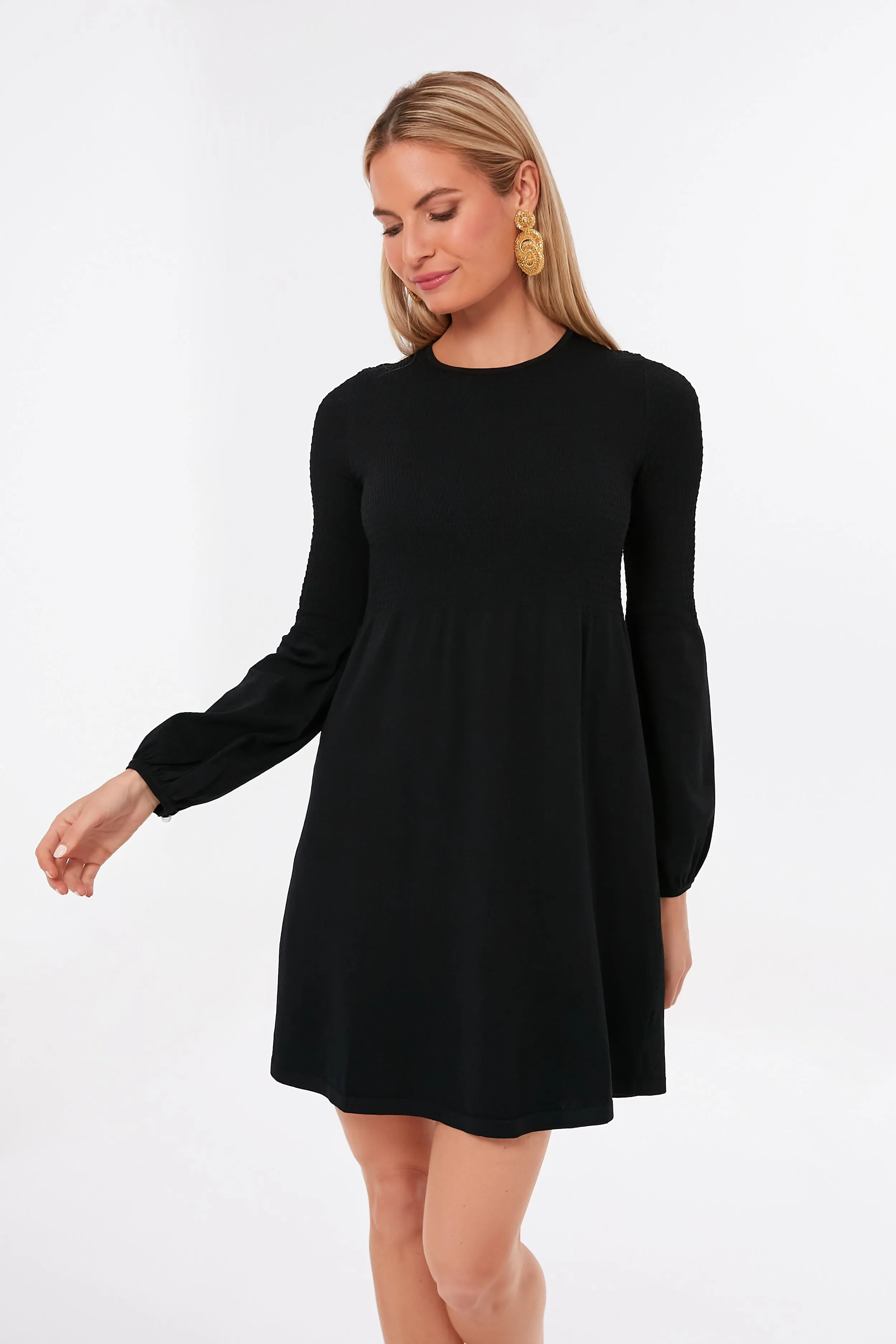 Black Lennox Mini Dress