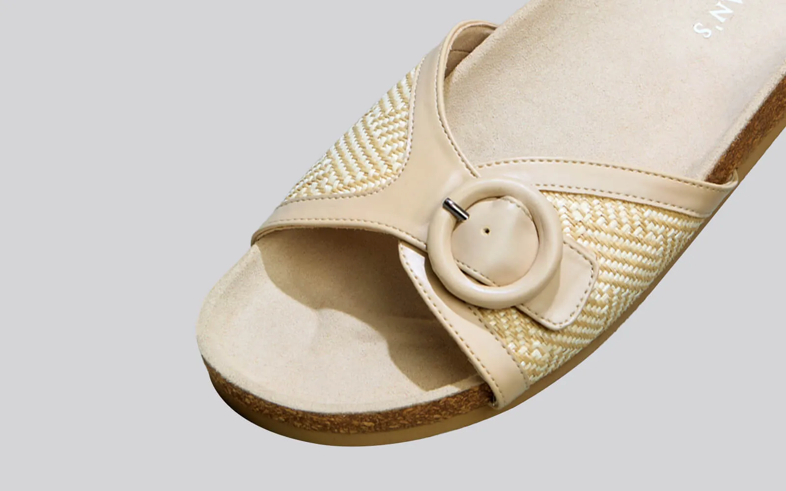 Boheme Chic Slides : Beige