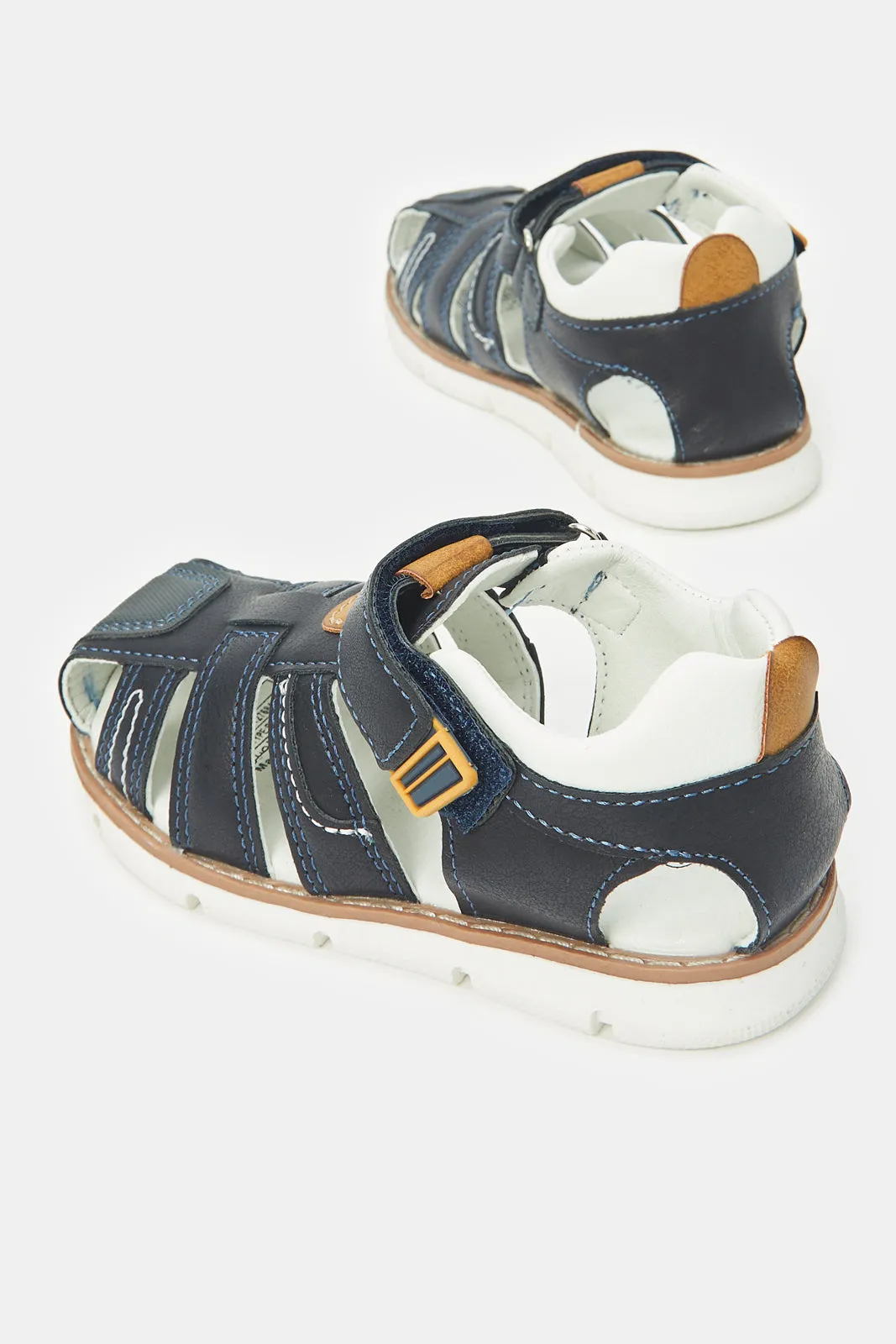 Boys Navy Fisherman Sandal