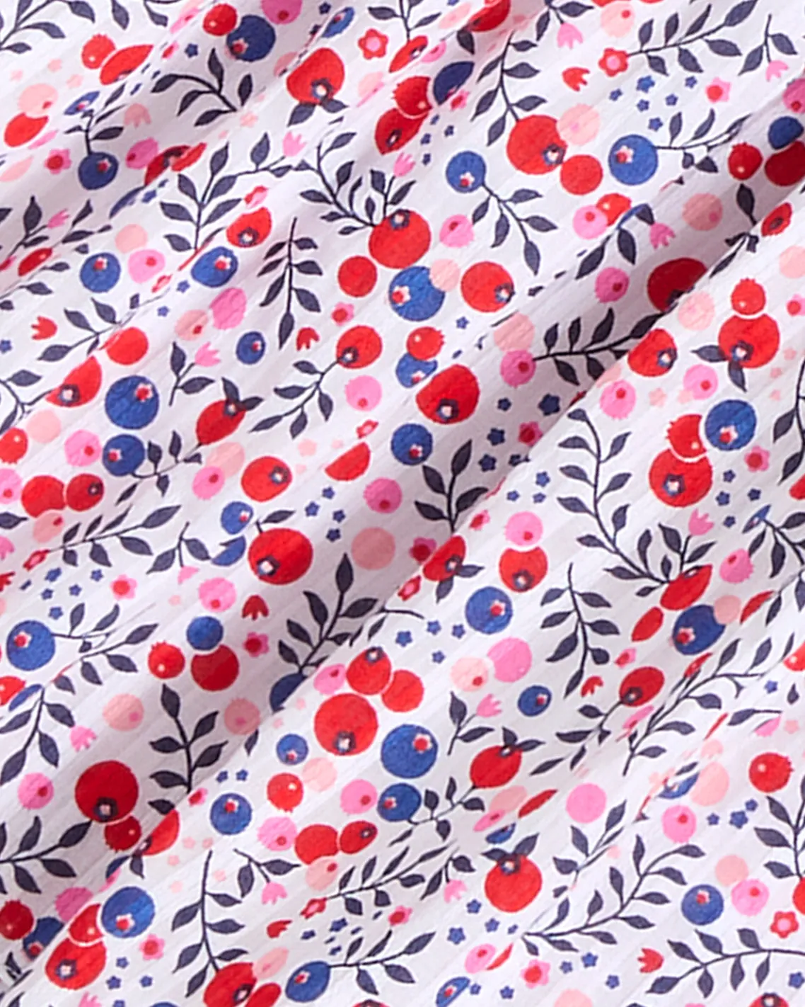 Cam Smocked Dress in Berry Print