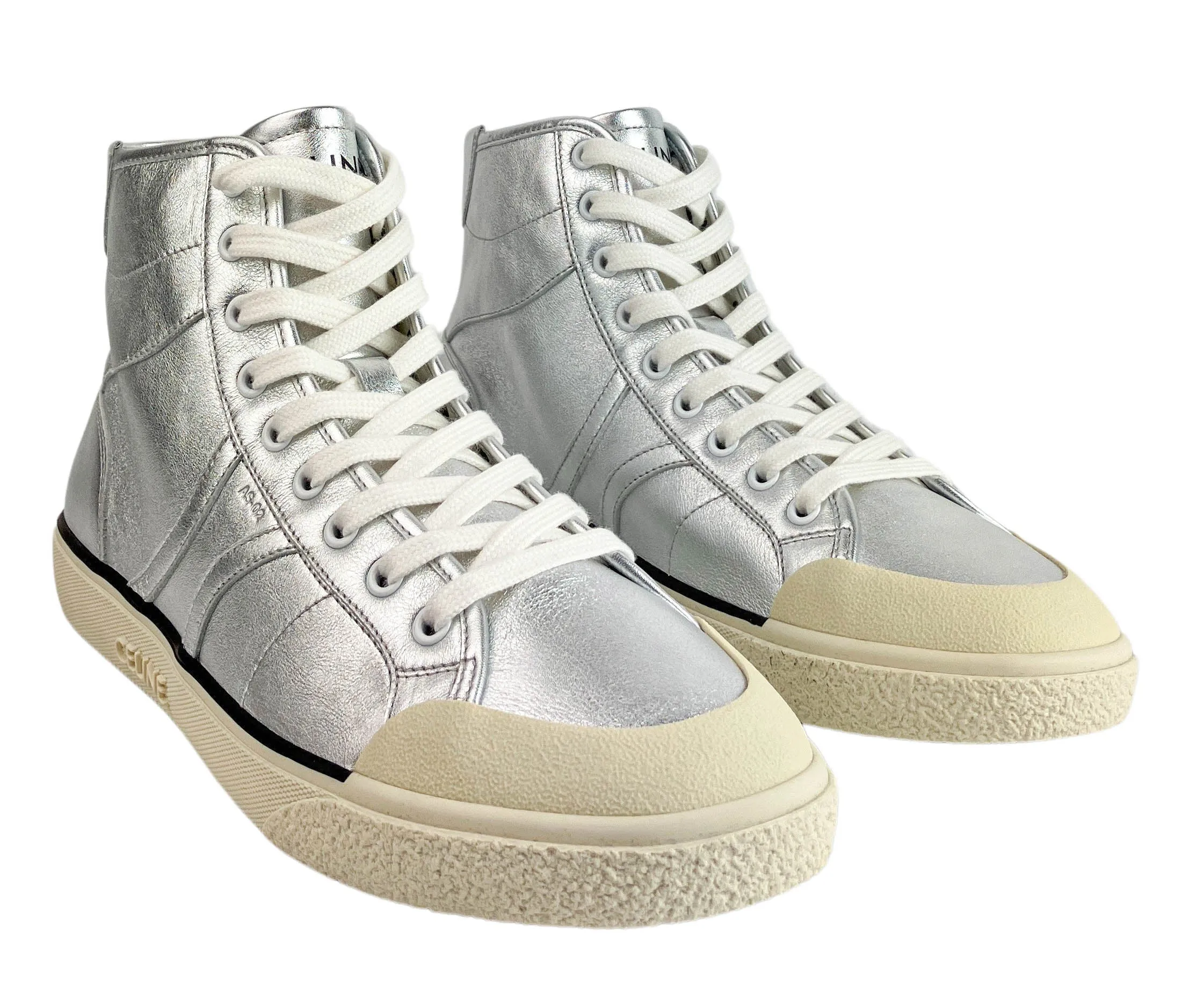 Celine Alan Sneakers in Silver