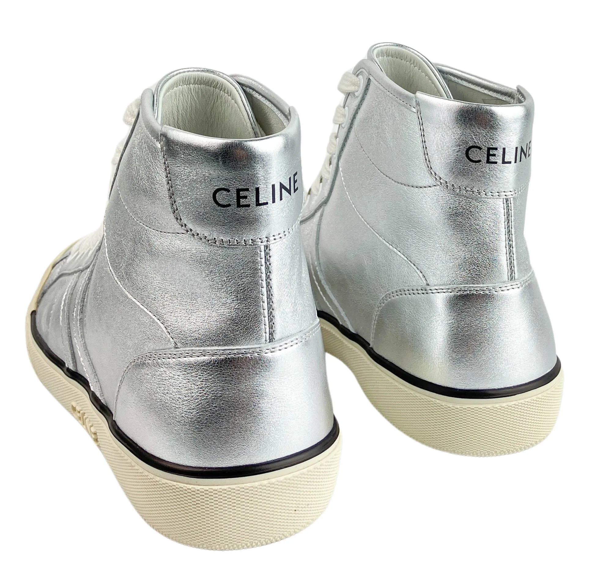 Celine Alan Sneakers in Silver