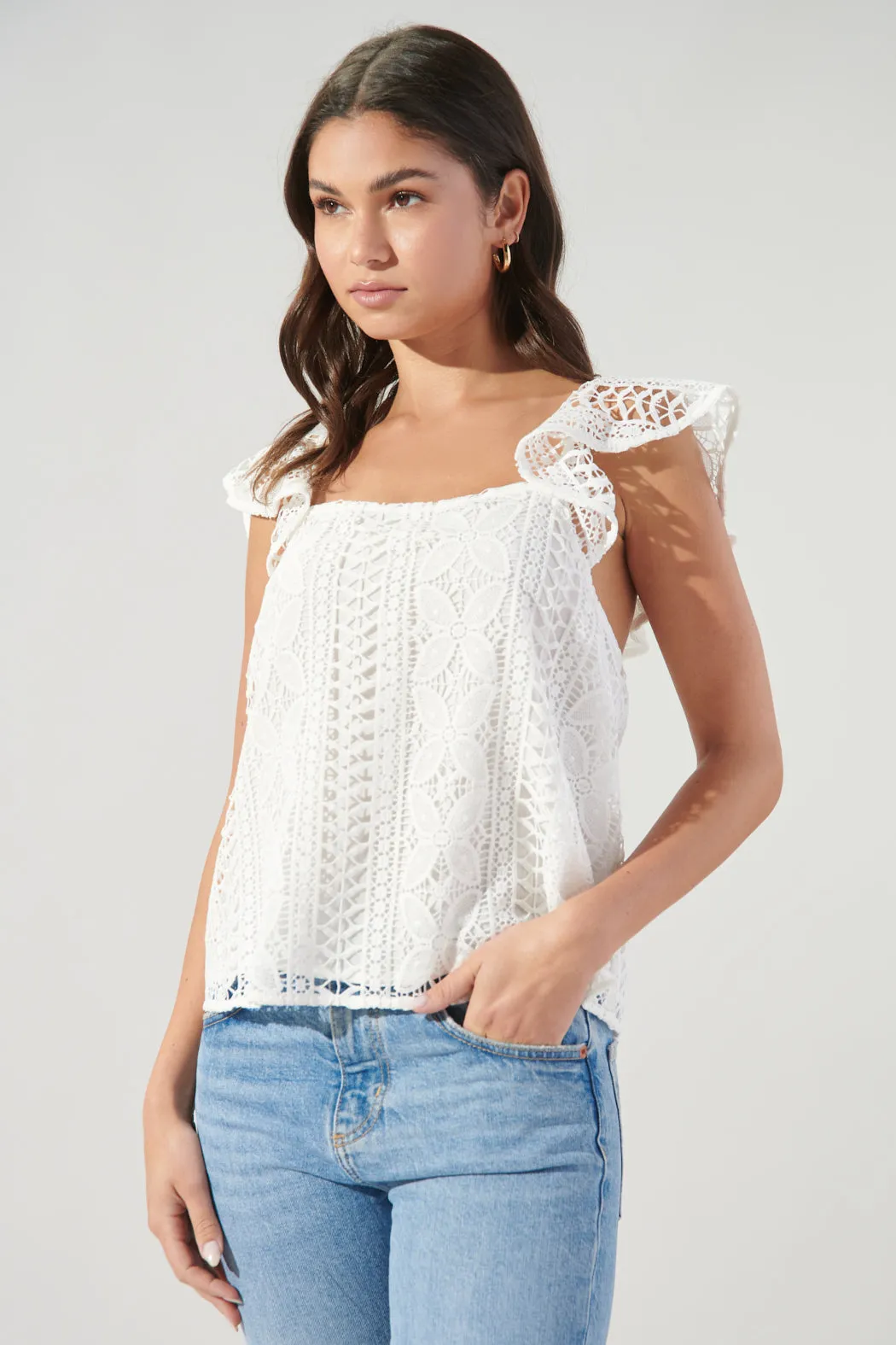 Christabelle Crochet Lace Top