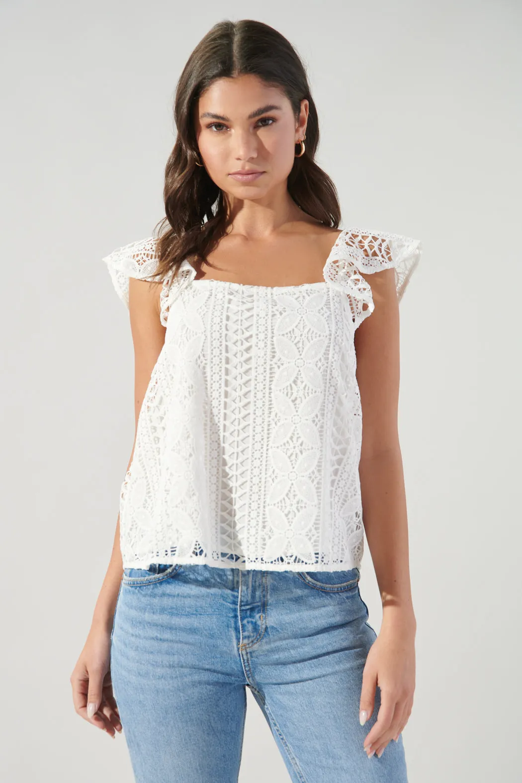 Christabelle Crochet Lace Top