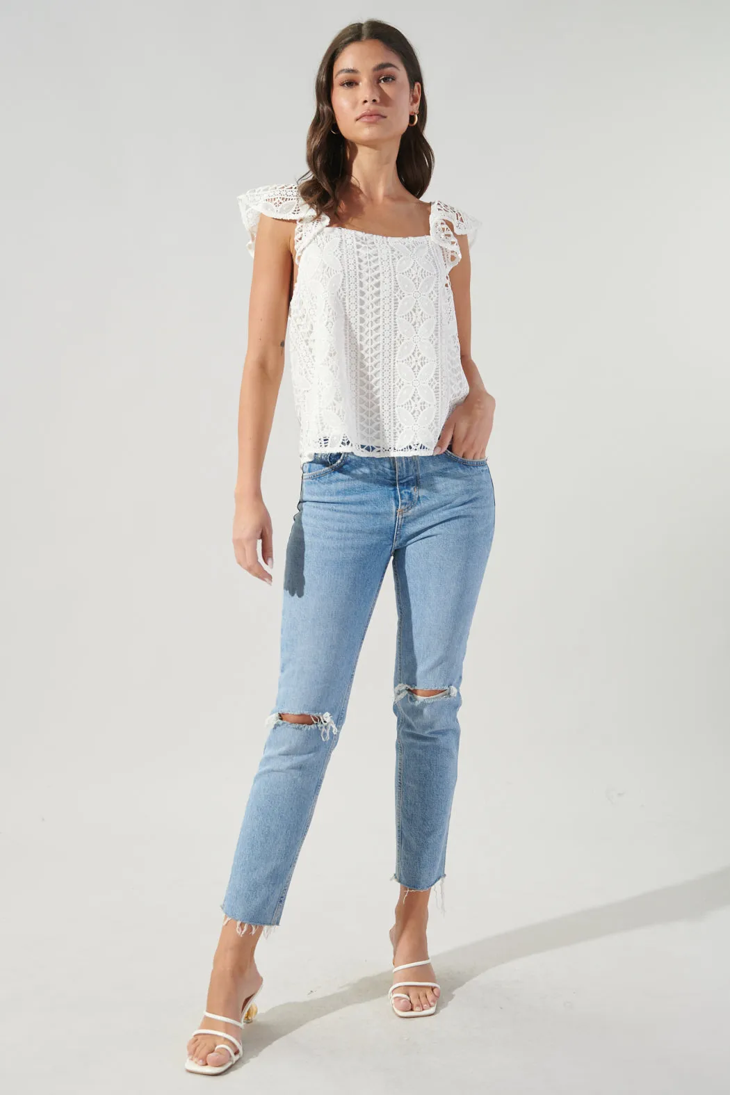 Christabelle Crochet Lace Top