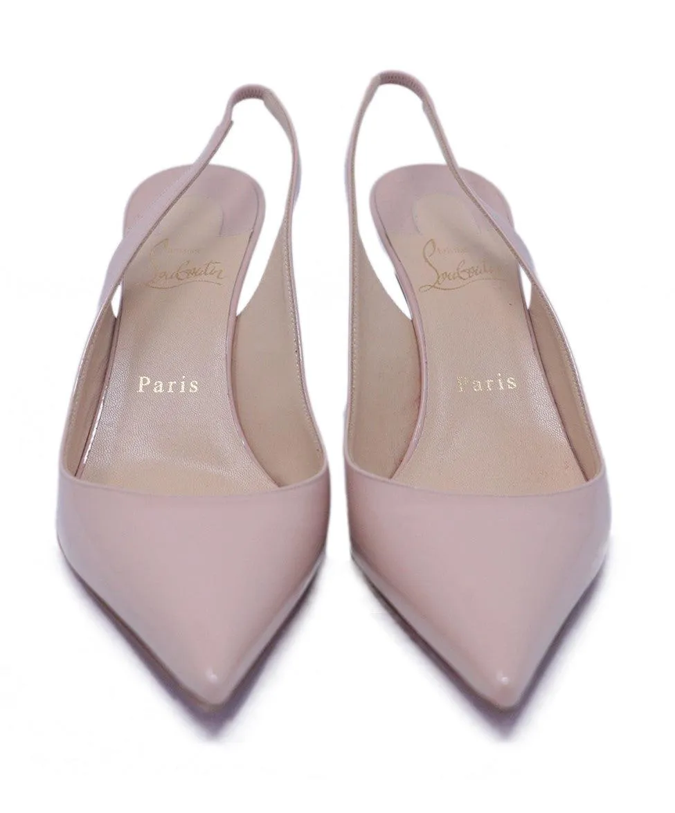 Christian Louboutin Nude Patent Leather Heels sz 8