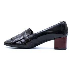 Clarks Tealia Maye Loafer Pumps High-Heel Shoes Leather Burgundy Colour For Women