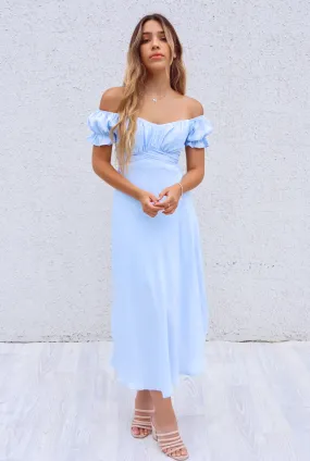 Claudia Midi Dress - Baby Blue