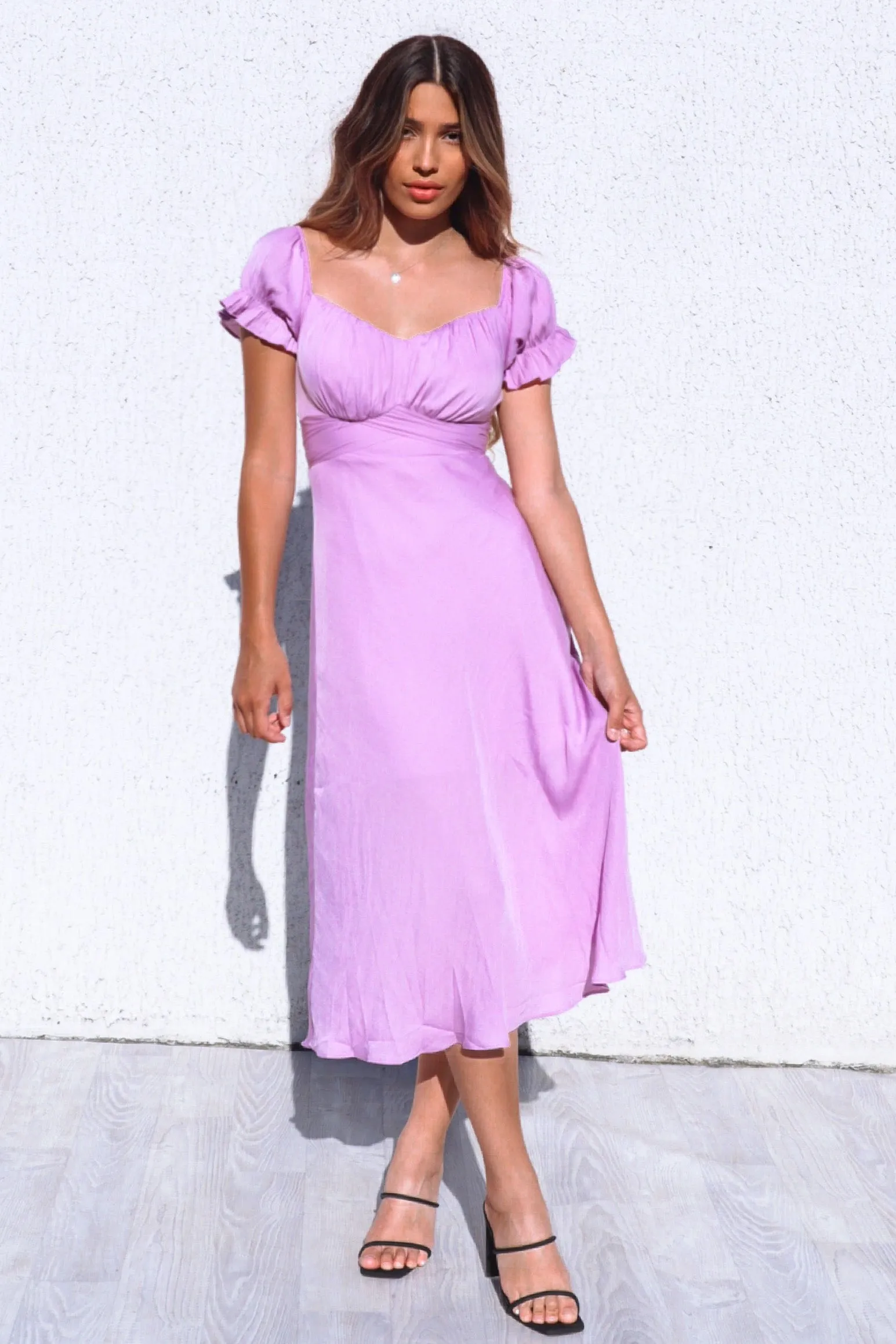 Claudia Midi Dress - Lilac