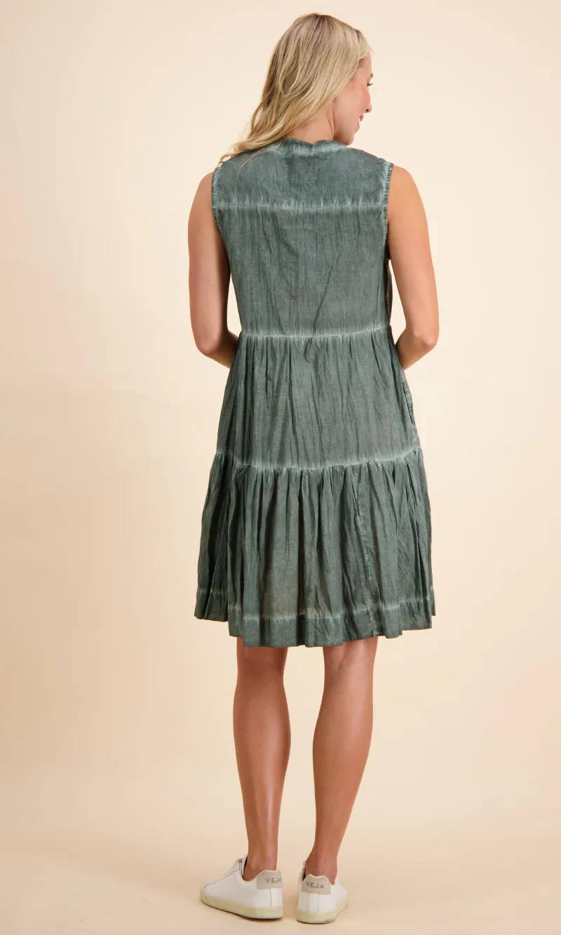 Cotton Sleeveless Dress Leila, More Colours