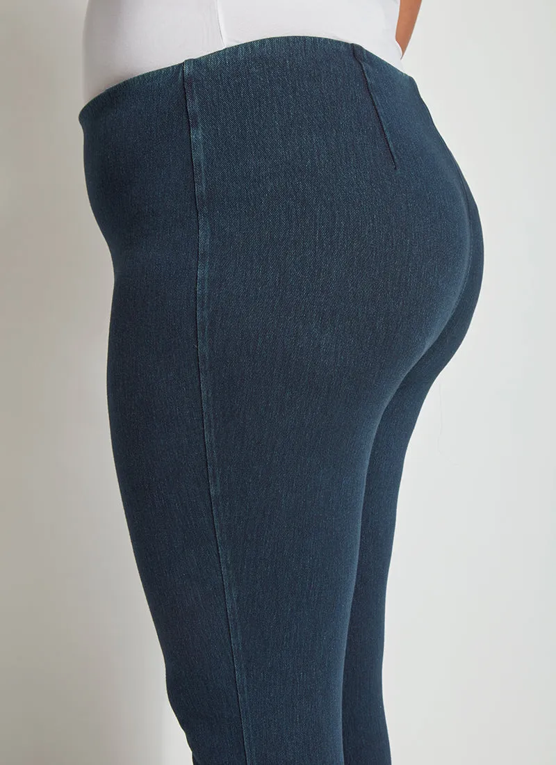 Cropped Zip Hem Denim (Plus Size, 24" Inseam)