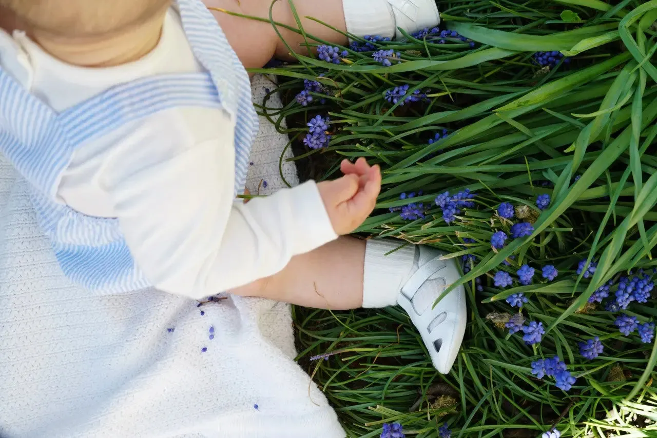 Cruz - White Patent Leather Baby Sandals