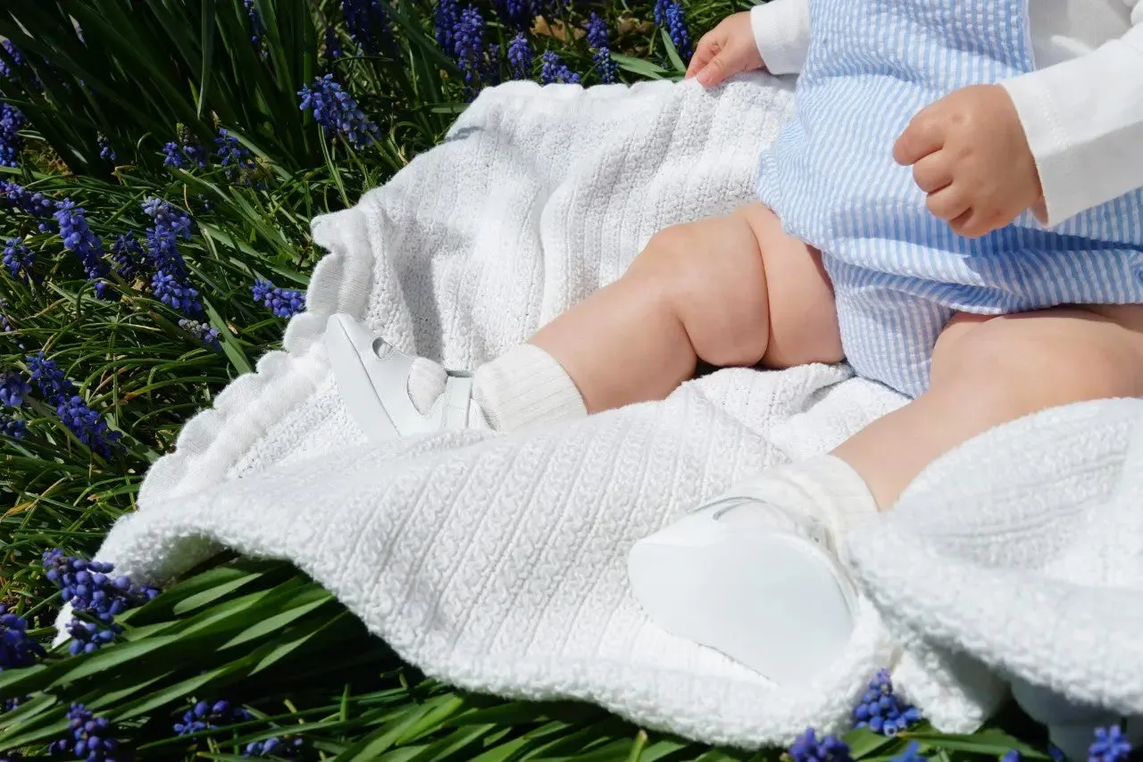 Cruz - White Patent Leather Baby Sandals