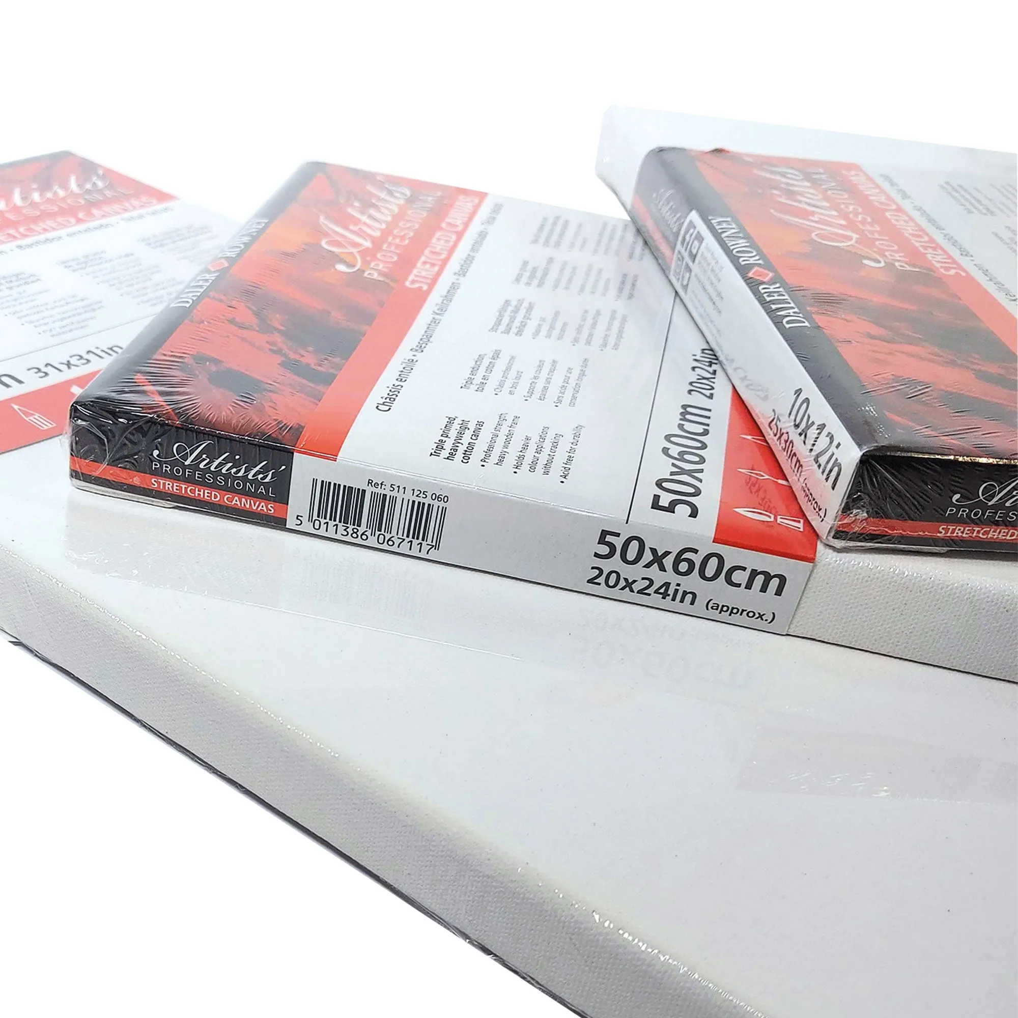 Daler-Rowney Premium Artists Stretched Canvas - Standard profile - Multi Packs