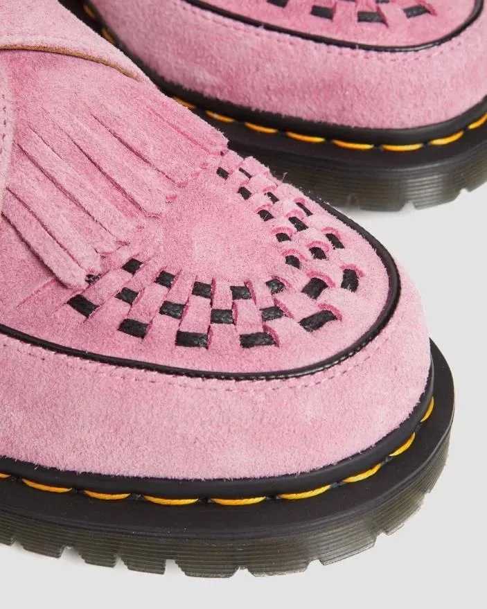 Dr Martens Ramsey Monk Suede Creepers - Fondant Pink Desert Oasis