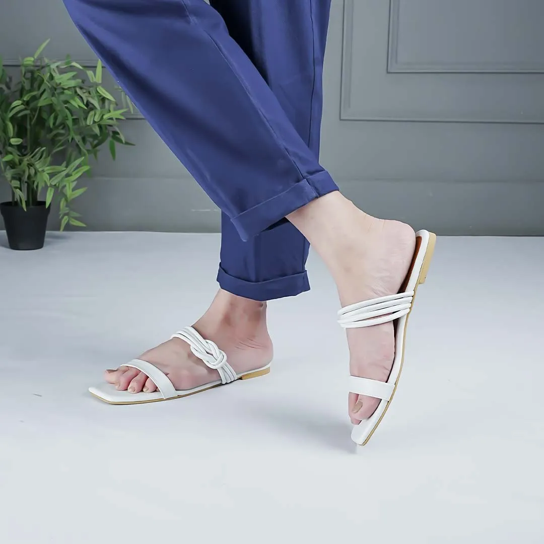 Duo Strap Flats White