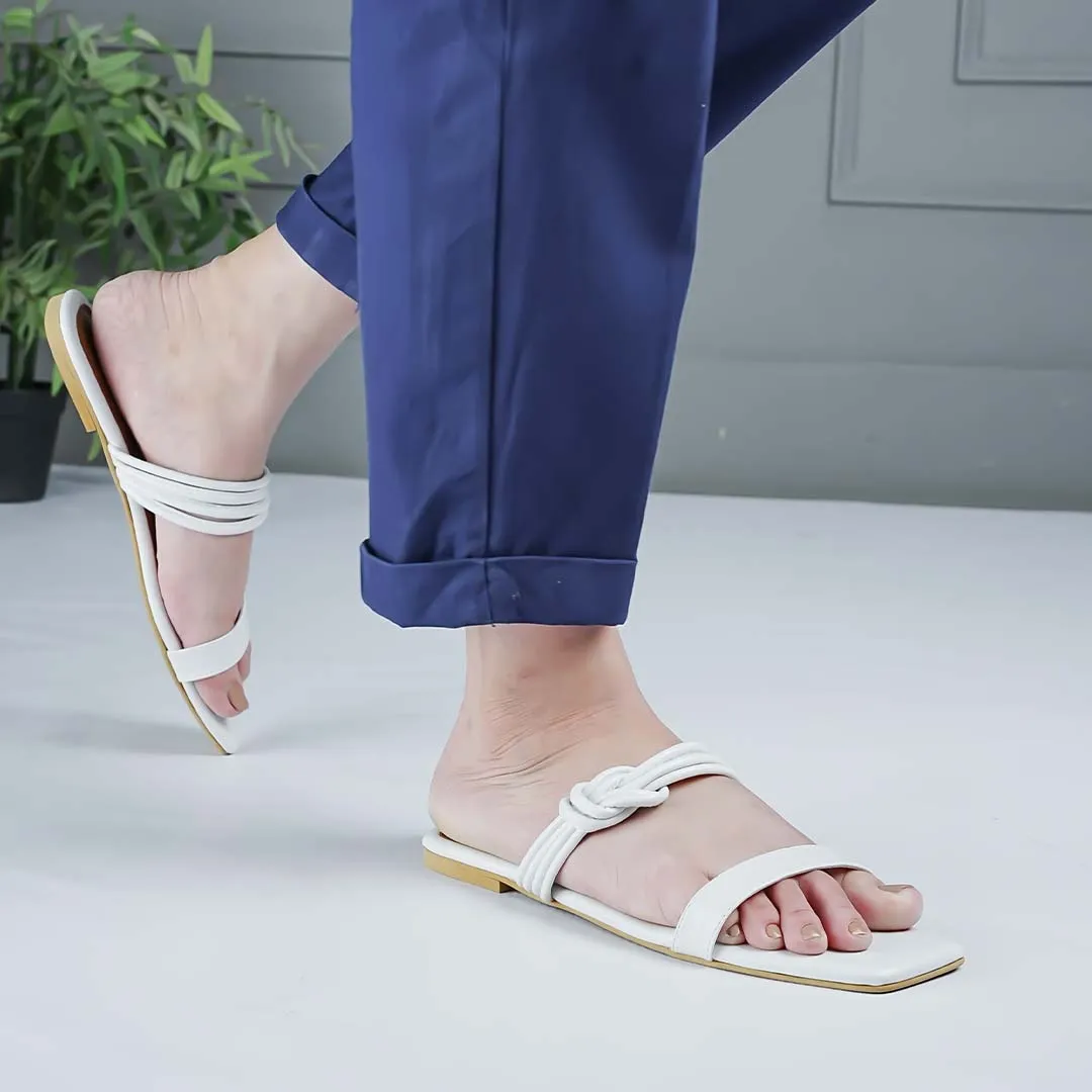 Duo Strap Flats White