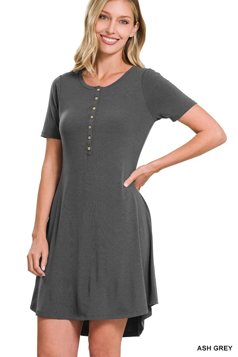 EIM Hi-Low Dress (Ash Grey)