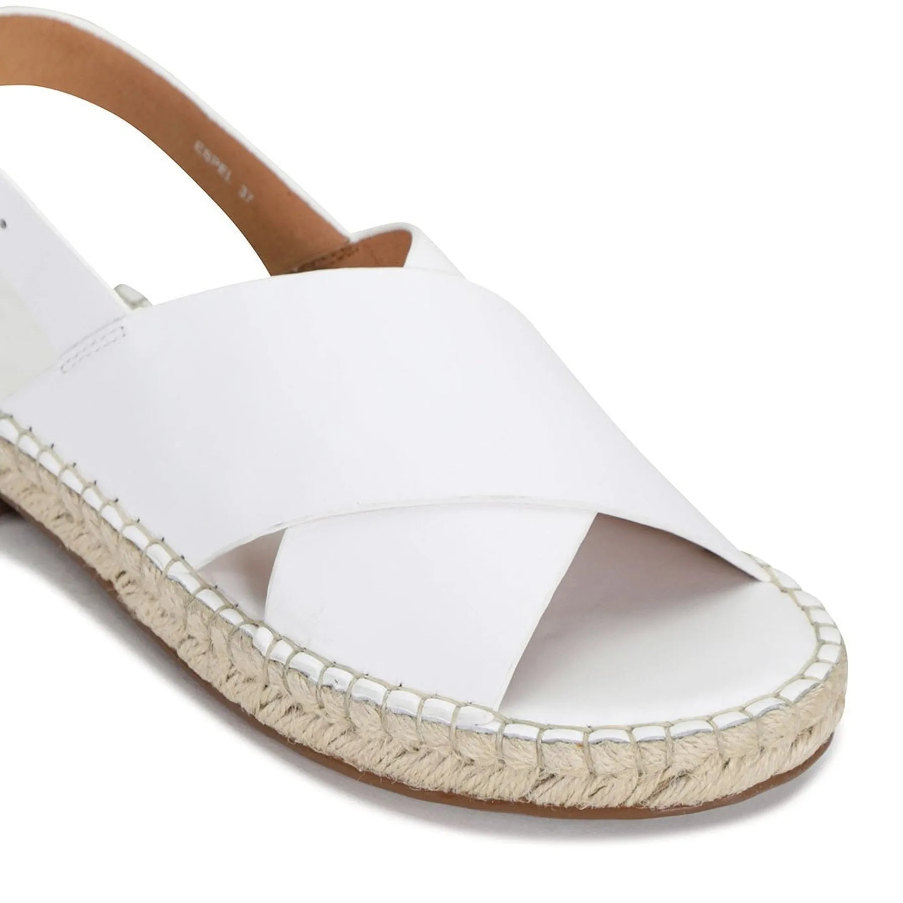 ESPEL LEATHER ESPADRILLE SANDAL