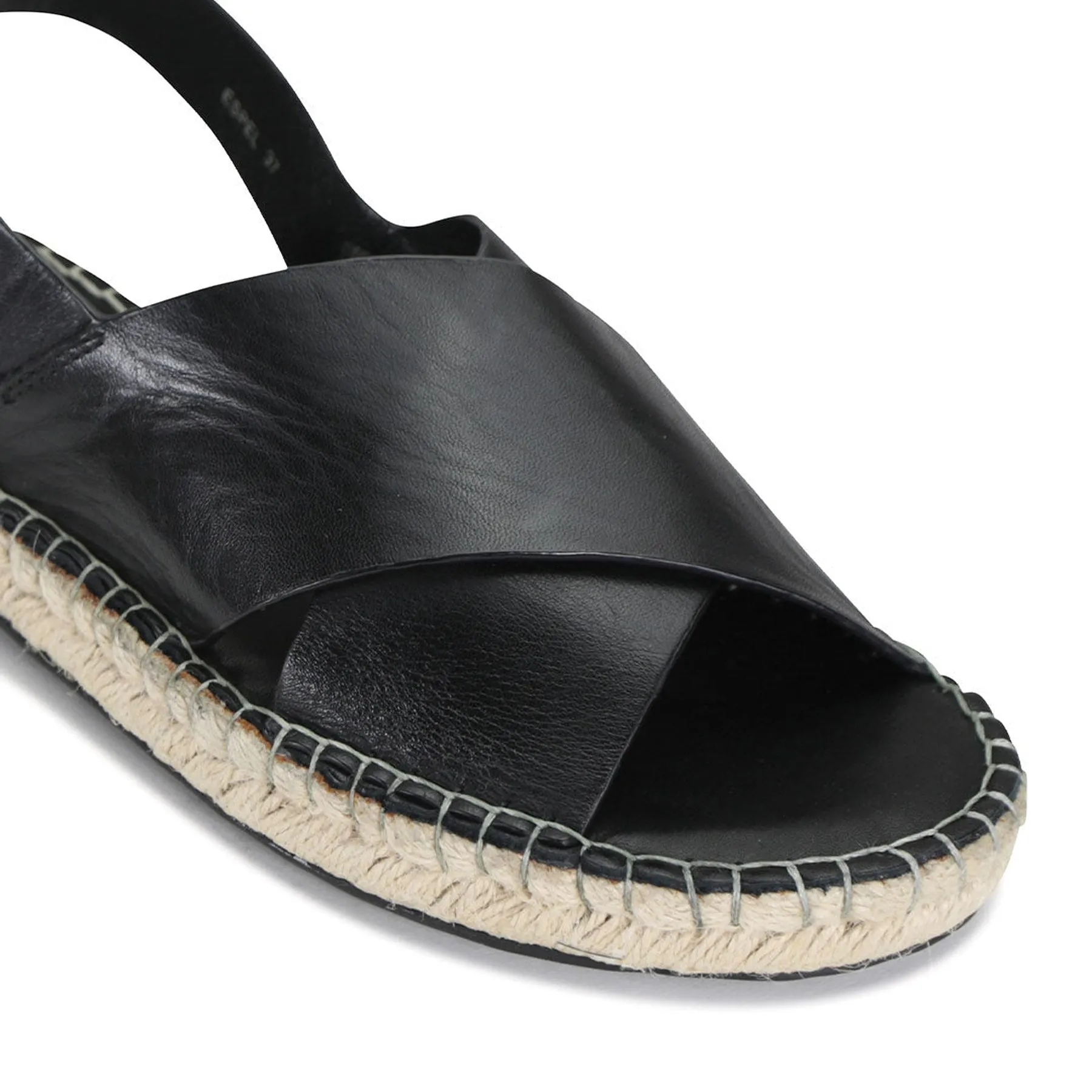 ESPEL LEATHER ESPADRILLE SANDAL