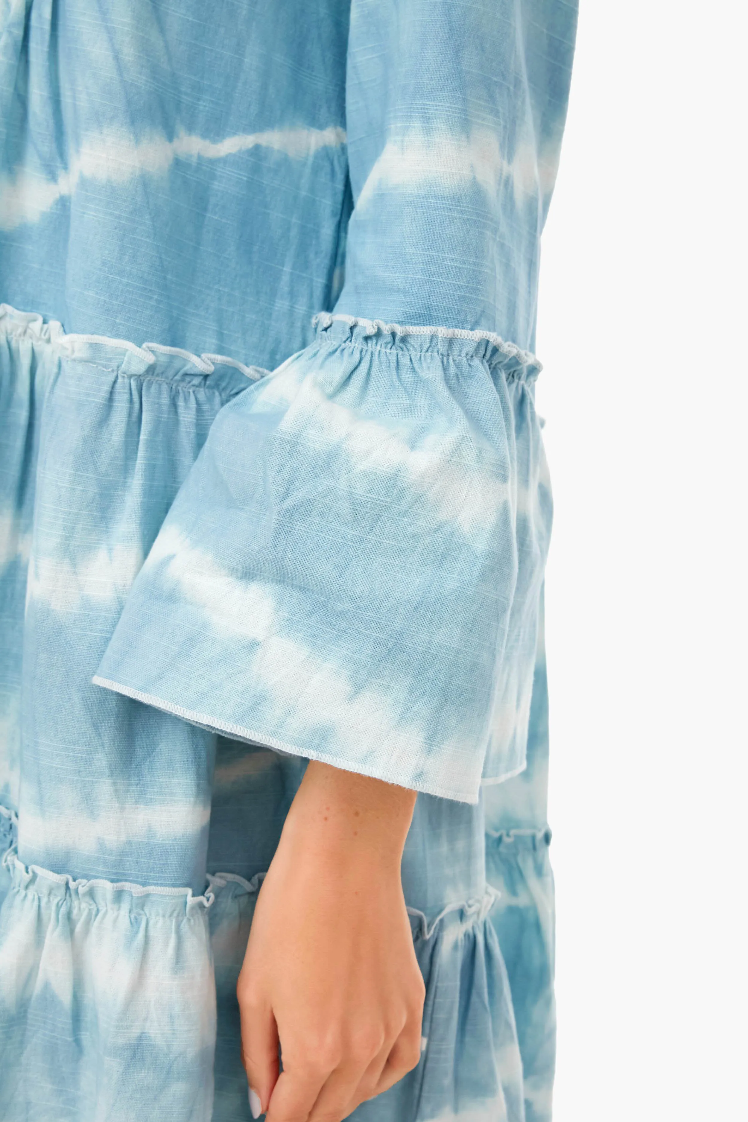 Faded Blue Vida Tie Dye Dress